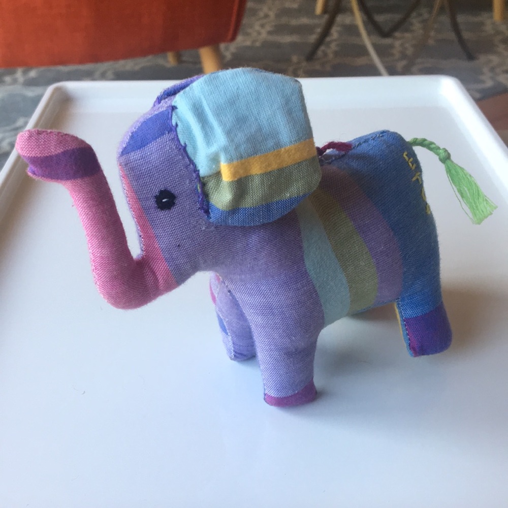 One handmade elephant 🐘 keychain ornament